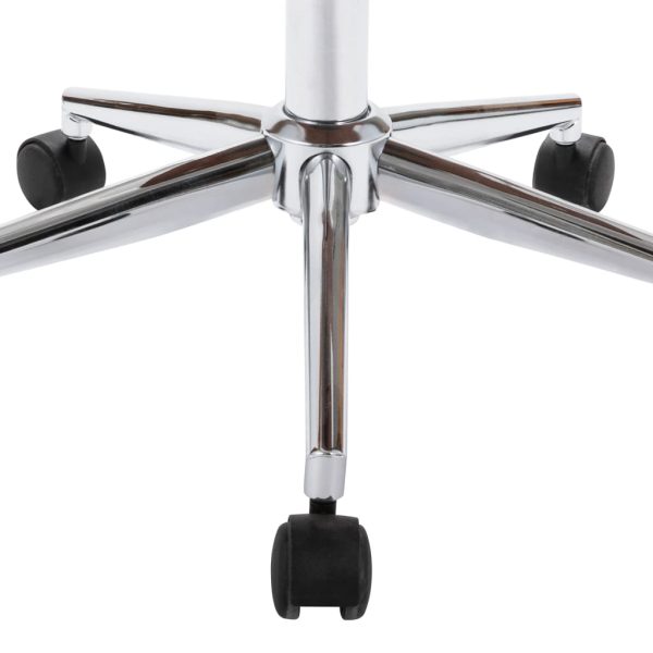 Cadeiras de jantar giratórias 6 pcs couro artificial branco - Image 5