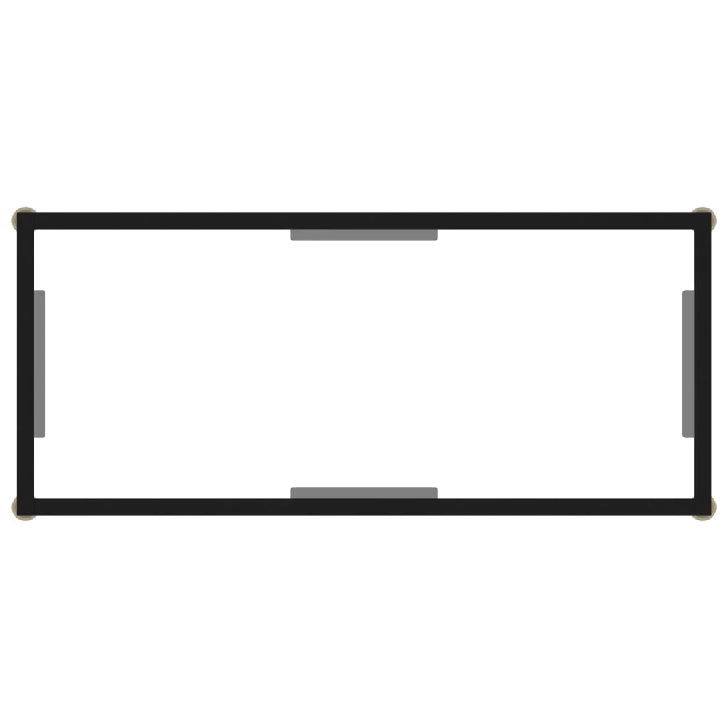 Mesa consola 80x35x75 cm vidro temperado transparente - Image 4