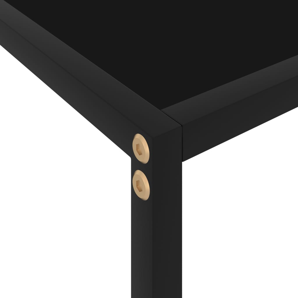 Mesa consola 100x35x75 cm vidro temperado preto - Image 5