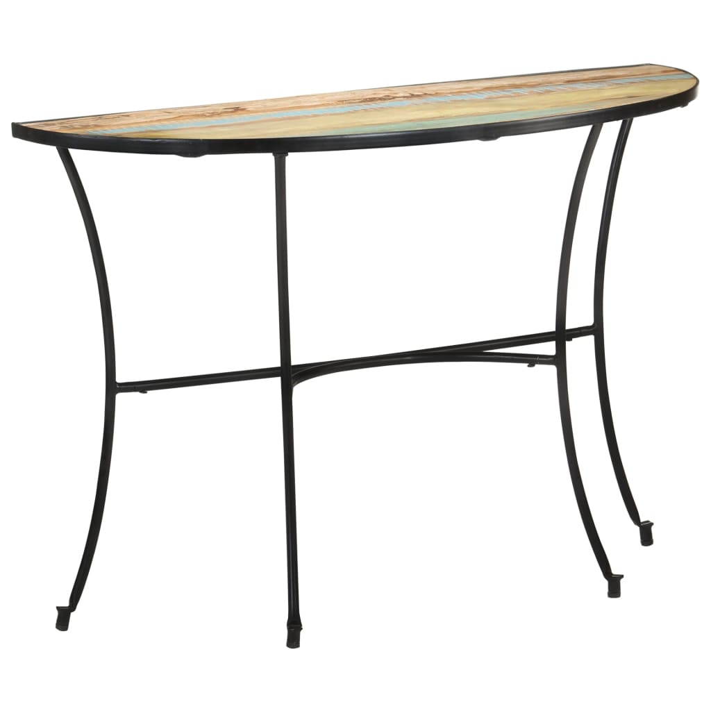 Mesa de apoio 110x40x77 cm madeira recuperada maciça - Image 11