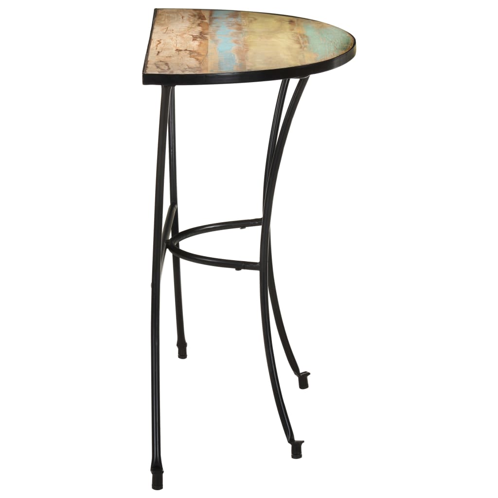 Mesa de apoio 110x40x77 cm madeira recuperada maciça - Image 3