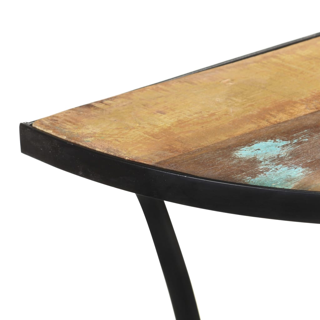 Mesa de apoio 110x40x77 cm madeira recuperada maciça - Image 6