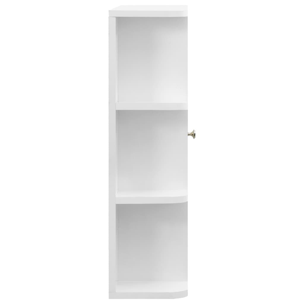Armário espelhado para casa de banho 66x17x63 cm MDF branco - Image 4