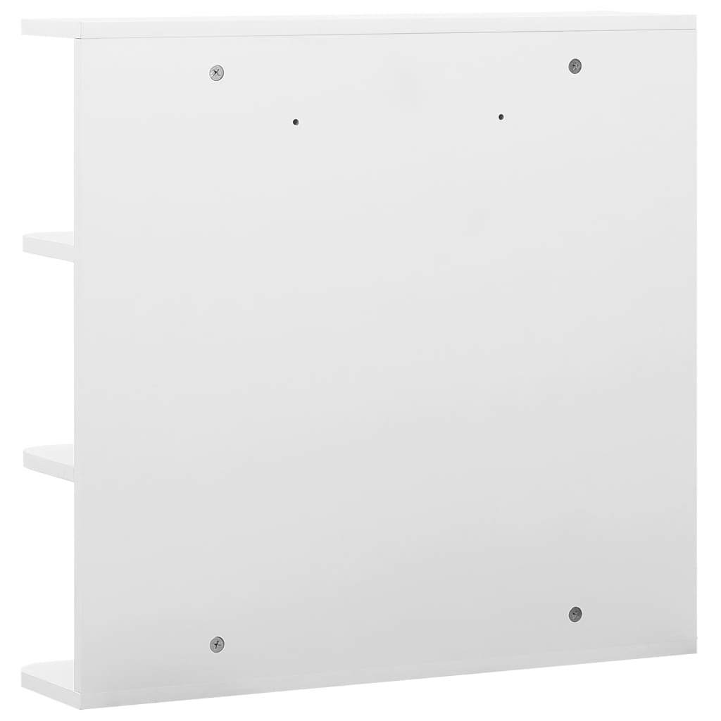 Armário espelhado para casa de banho 66x17x63 cm MDF branco - Image 5