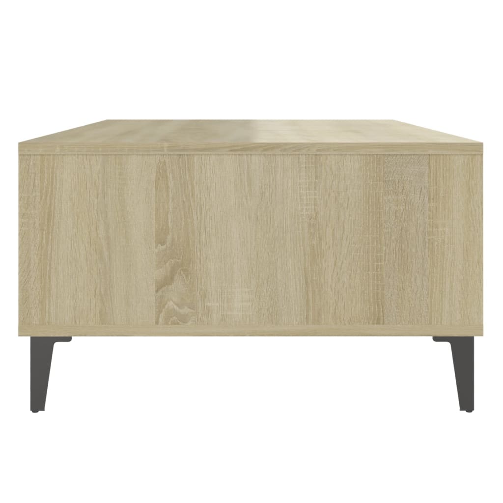 Mesa de centro derivados de madeira branco/carvalho sonoma - Image 5