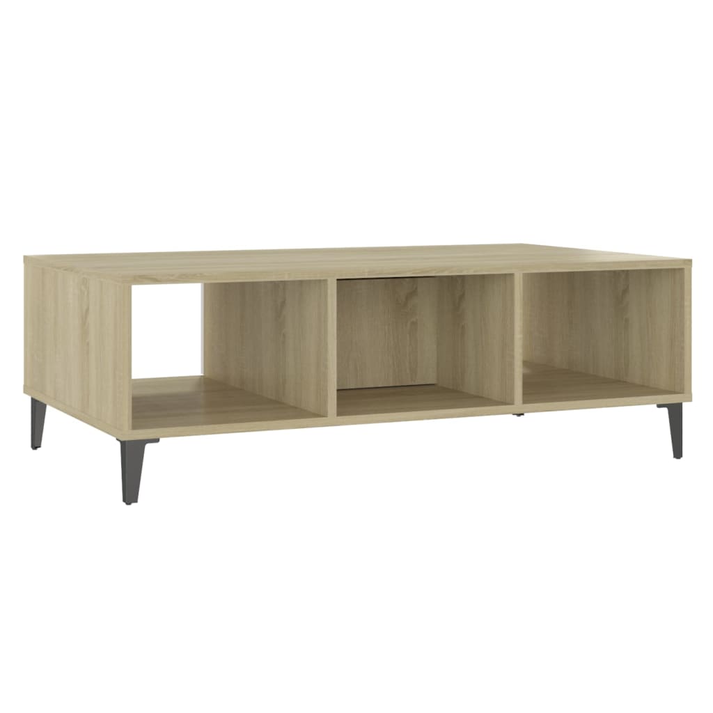 Mesa de centro derivados de madeira branco/carvalho sonoma - Image 7