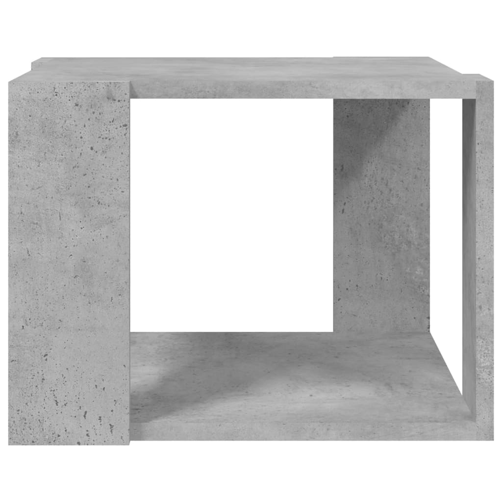 Mesa de centro 40x40x30 cm madeira processada cinza cimento - Image 4