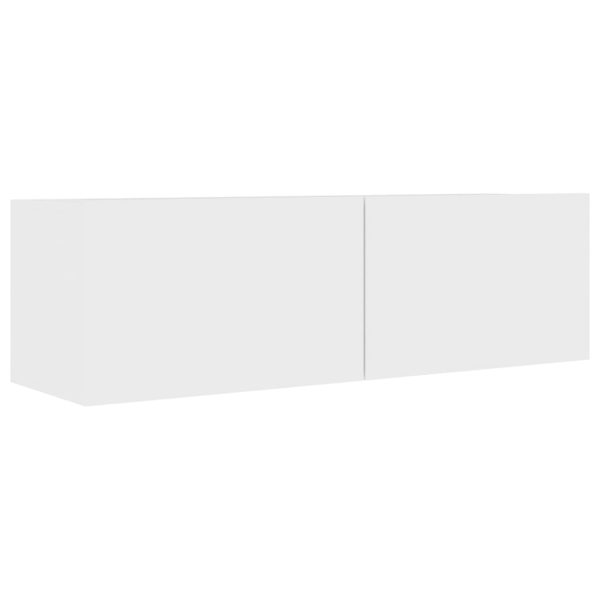 Móveis de TV 4 pcs 100x30x30 cm contraplacado branco - Image 4