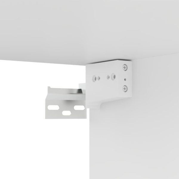 Móveis de TV 4 pcs 100x30x30 cm contraplacado branco - Image 6