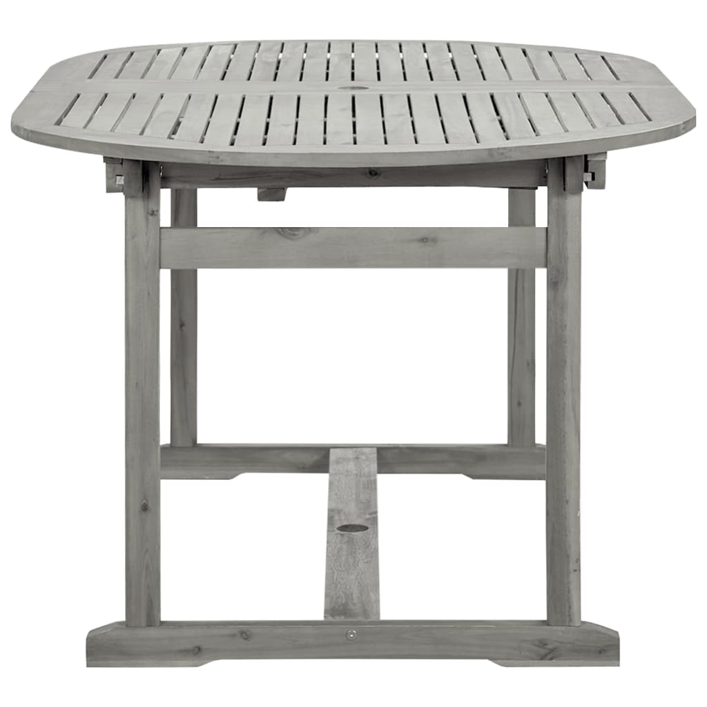 Mesa de jantar p/ jardim (160-240)x100x75 cm acácia maciça - Image 6