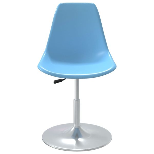 Cadeiras de jantar giratórias 4 pcs PP azul - Image 3