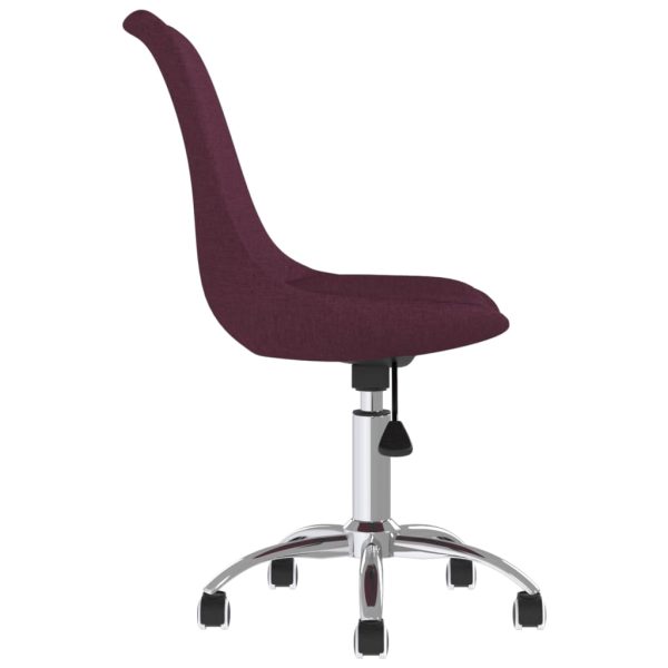 Cadeiras de jantar giratórias 2 pcs tecido roxo - Image 4