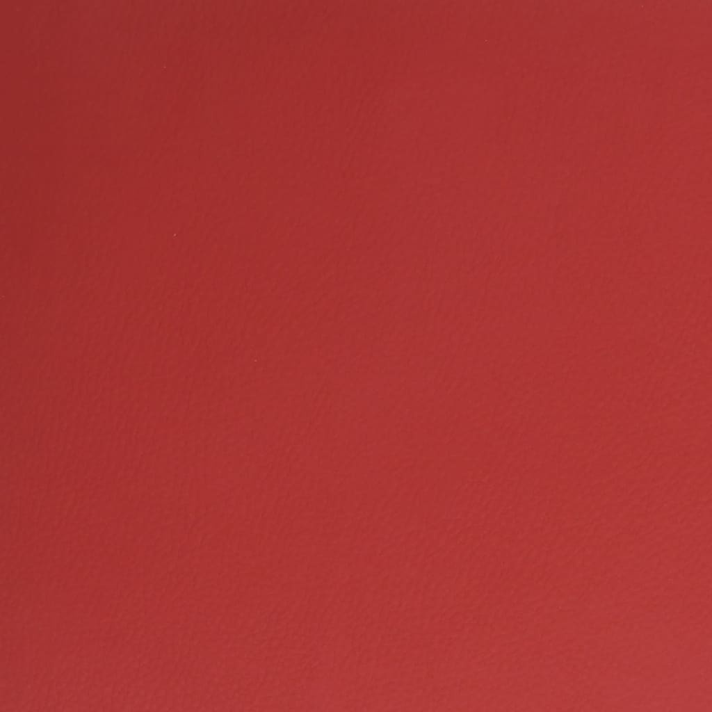 Cadeira de escritório couro artificial vermelho tinto - Image 7