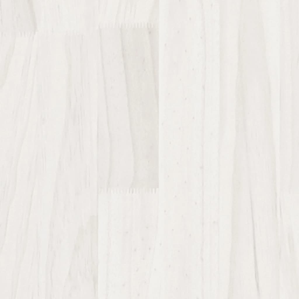 Mesa de centro 110x50x34 cm madeira de pinho maciça branco - Image 6