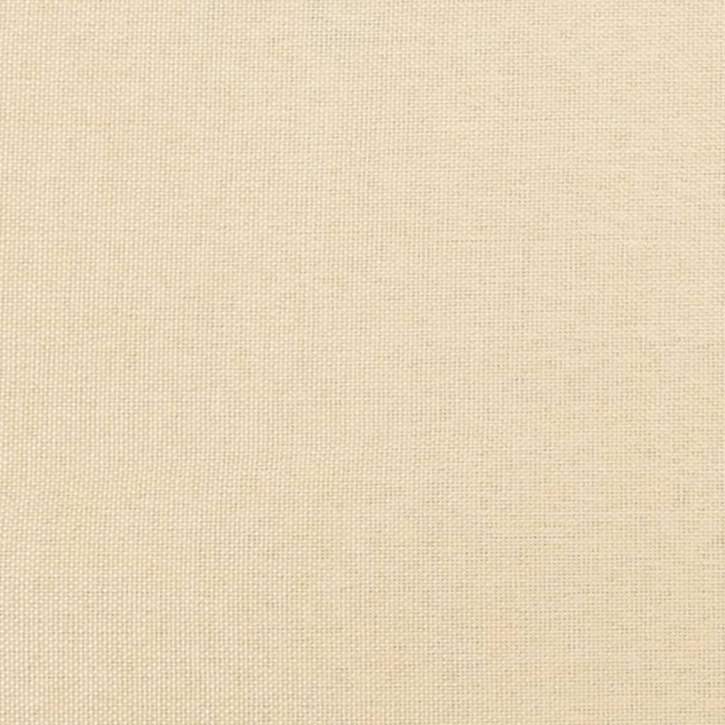 Cadeira de descanso com apoio de pés tecido branco nata - Image 8