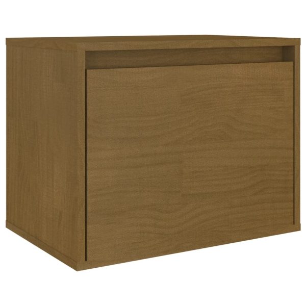 Móveis de TV 7 pcs madeira de pinho maciça castanho-mel - Image 4