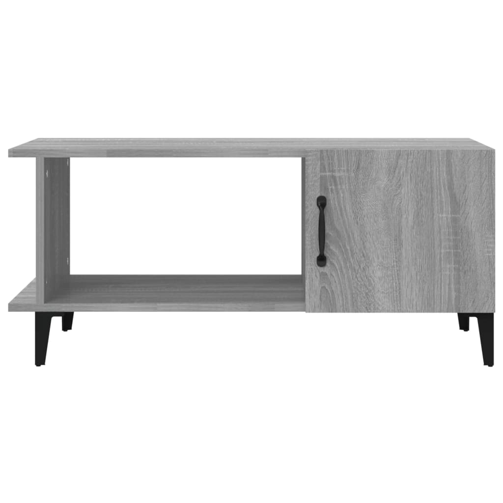 Mesa de centro 90x50x40 cm derivados de madeira cinzento sonoma - Image 2