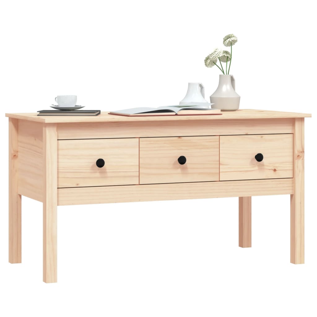 Mesa de centro 102x49x55 cm pinho maciço - Image 3