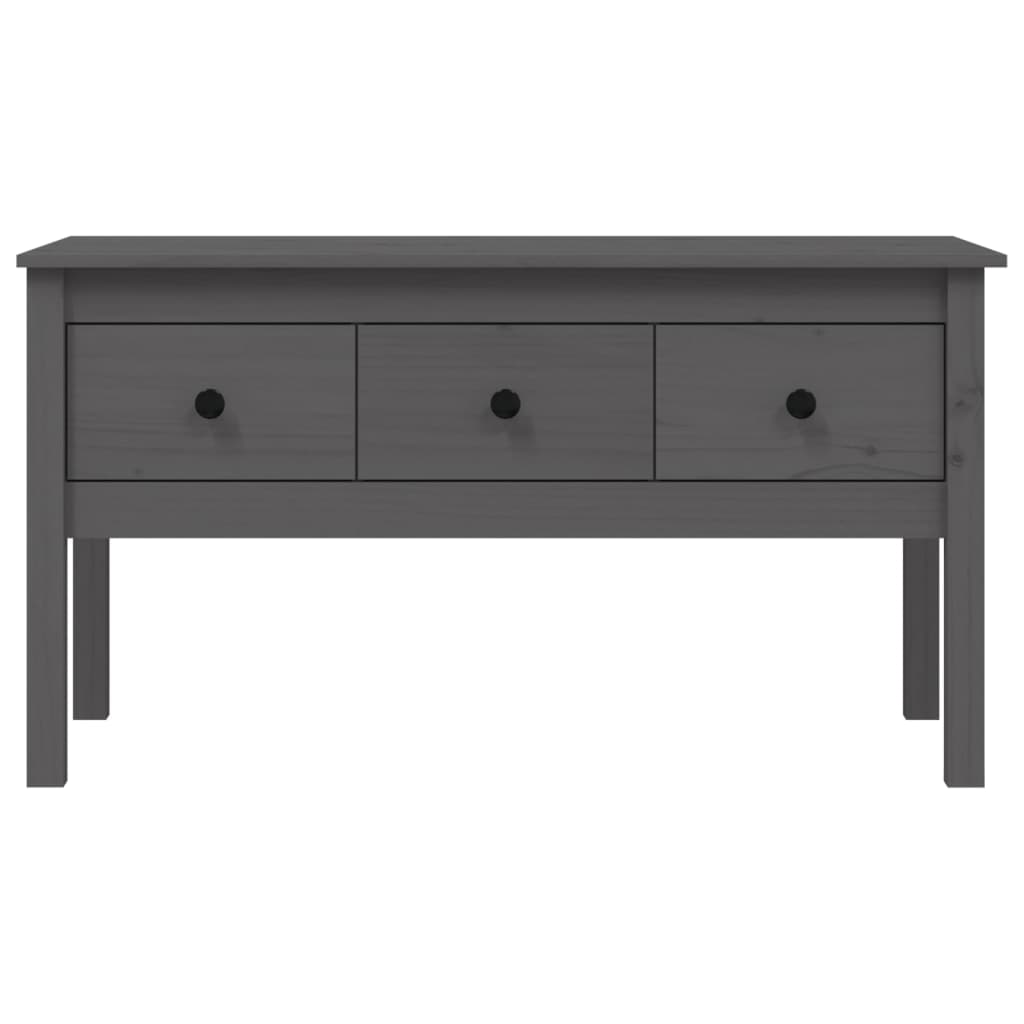 Mesa de centro 102x49x55 cm pinho maciço cinza - Image 5