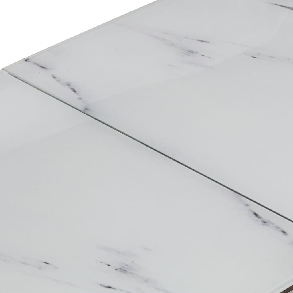 Mesa consola aço inoxidável e vidro temperado prateado - Image 6