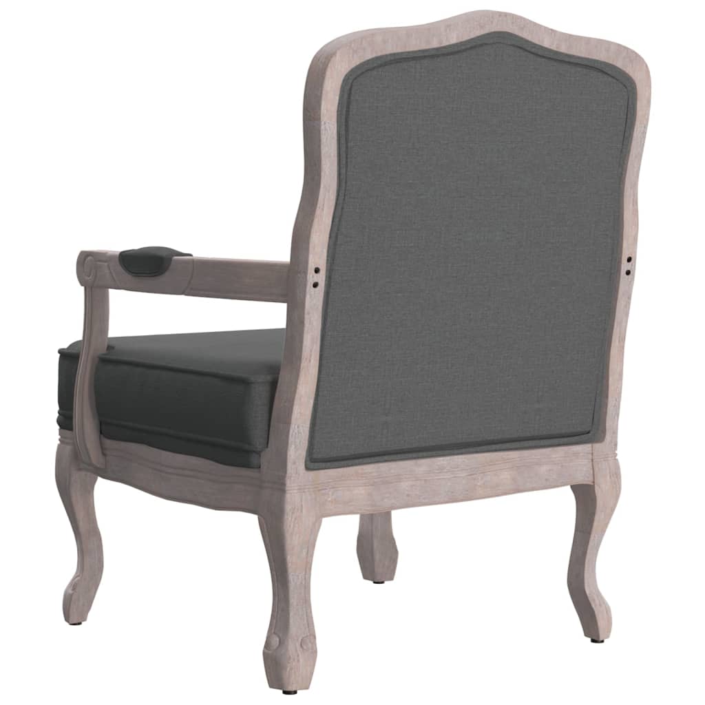 Cadeirão 64x64x90 cm tecido cinzento-escuro - Image 4