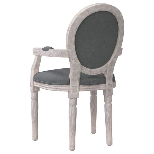 Cadeira de jantar 54x56x96,5 cm tecido cinzento-escuro - Image 4