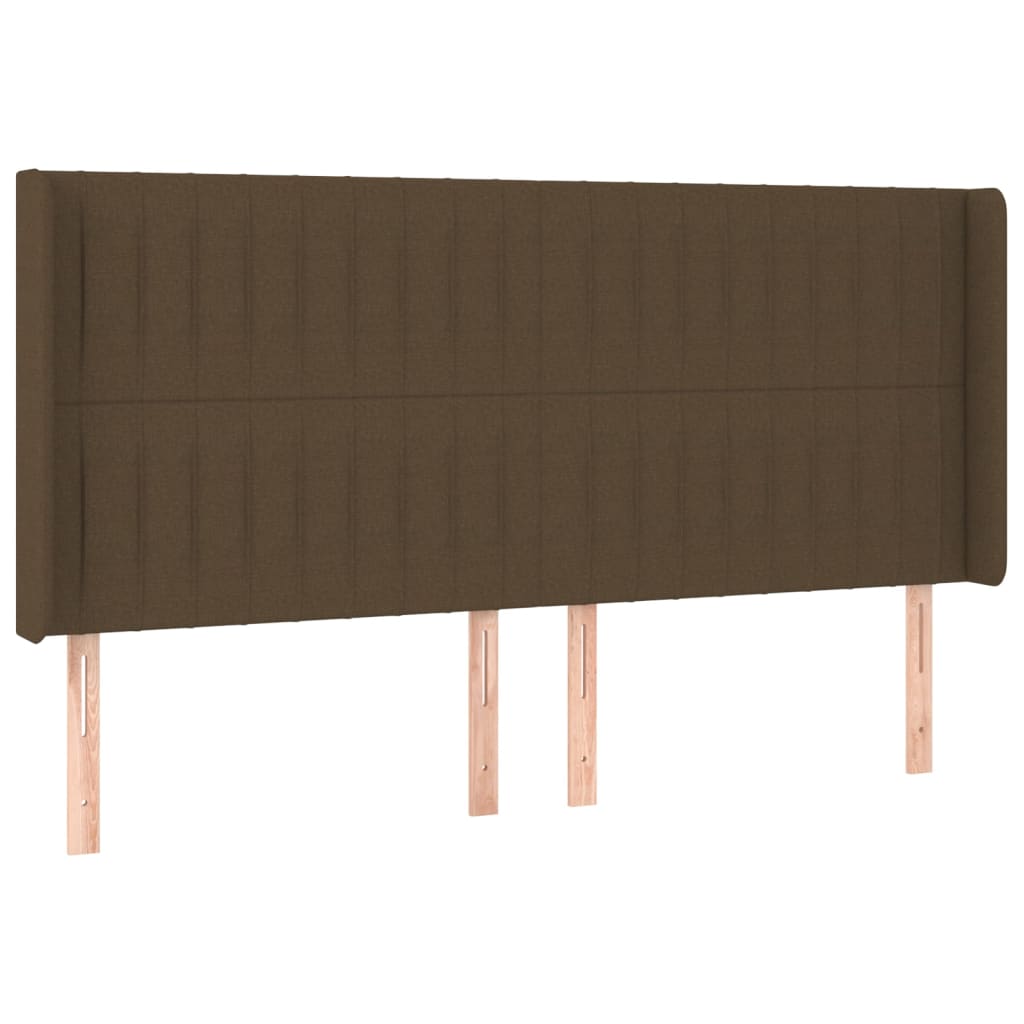 Cama box spring c/ colchão/LED 200x200cm tecido castanho-escuro - Image 6