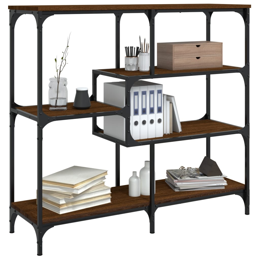 Mesa consola 103x32x95 cm derivados madeira carvalho castanho - Image 2