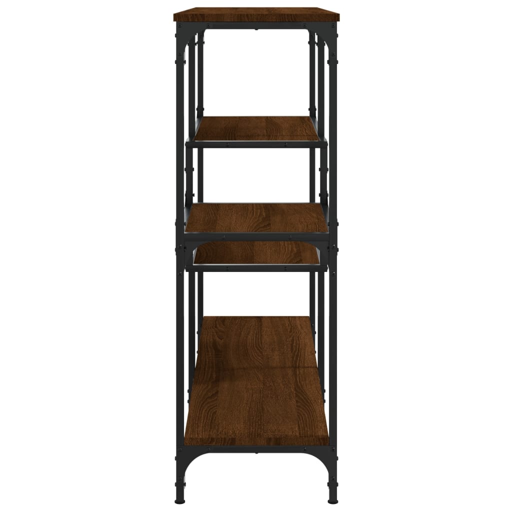 Mesa consola 103x32x95 cm derivados madeira carvalho castanho - Image 4