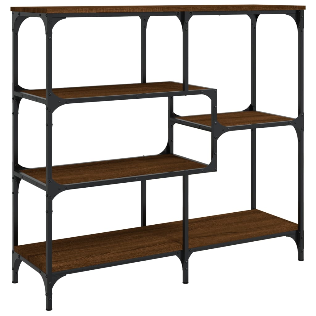 Mesa consola 103x32x95 cm derivados madeira carvalho castanho - Image 5