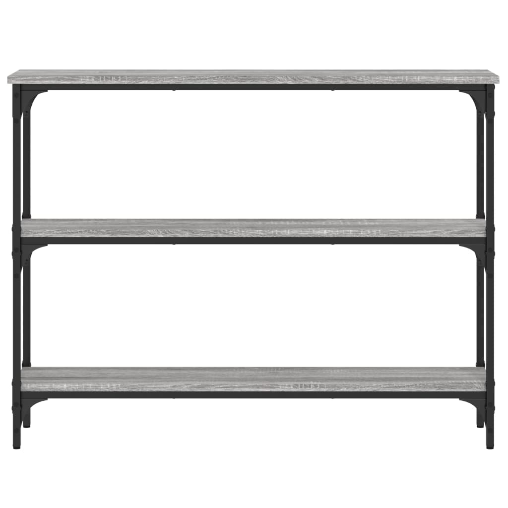 Mesa consola 100x22,5x75cm derivados de madeira cinzento sonoma - Image 3