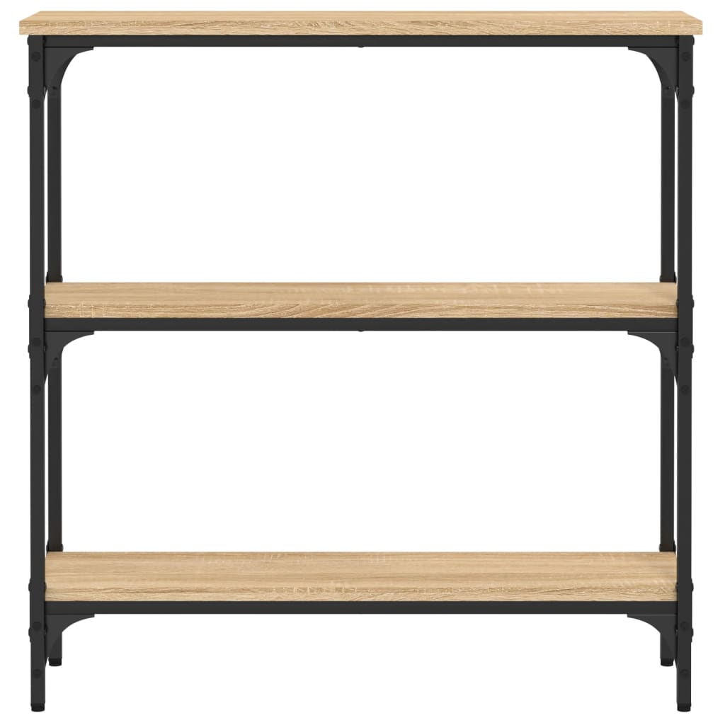 Mesa consola 75x22,5x75 cm derivados de madeira carvalho sonoma - Image 3