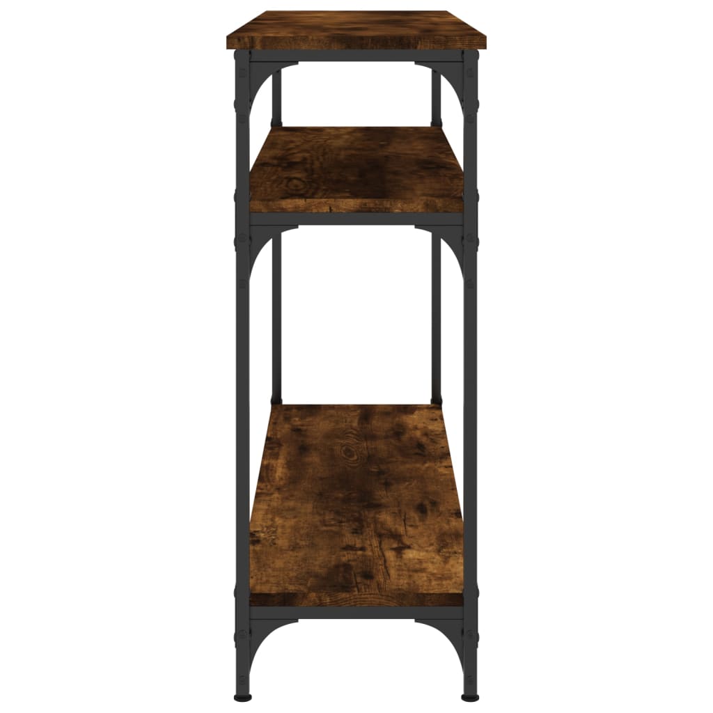 Mesa consola 100x29x75 cm derivados de madeira carvalho fumado - Image 4
