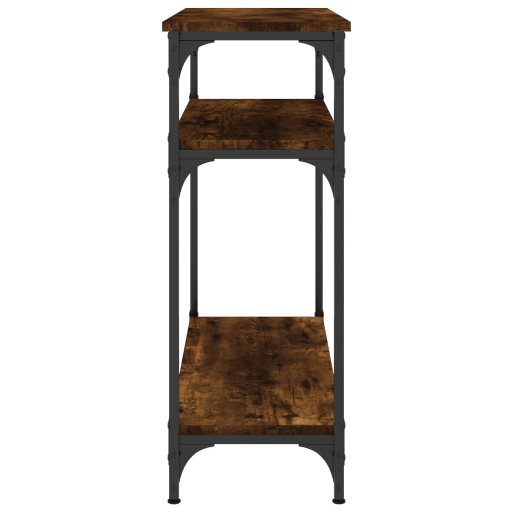 Mesa consola 75x29x75 cm derivados de madeira carvalho fumado - Image 4