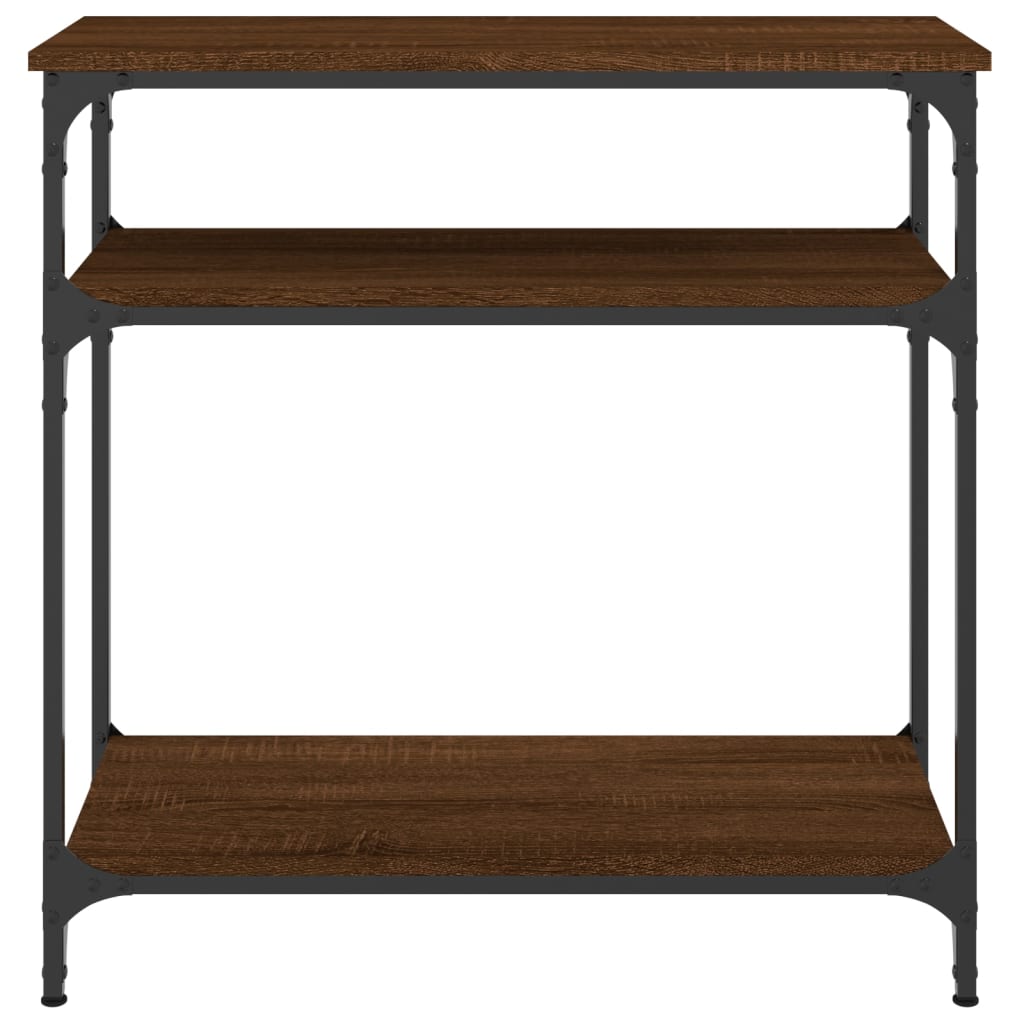 Mesa consola 75x29x75 cm derivados madeira carvalho castanho - Image 3