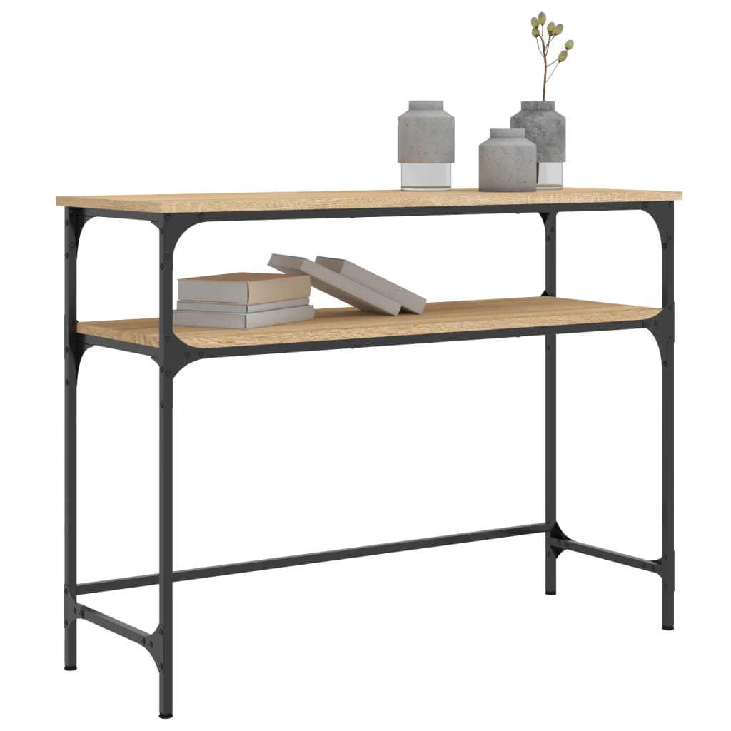 Mesa consola 100x35,5x75cm derivados de madeira carvalho sonoma - Image 2