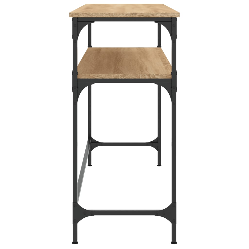 Mesa consola 100x35,5x75cm derivados de madeira carvalho sonoma - Image 4
