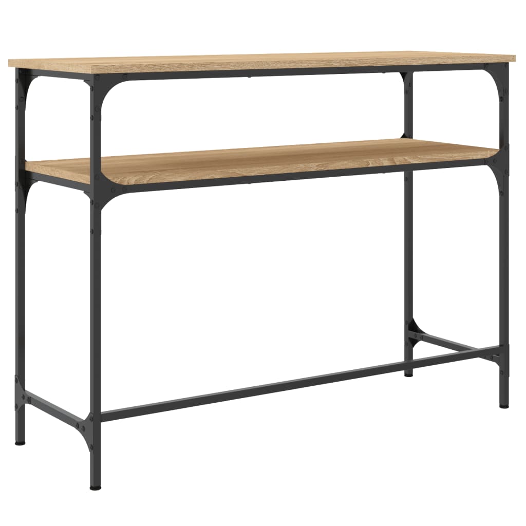 Mesa consola 100x35,5x75cm derivados de madeira carvalho sonoma - Image 5