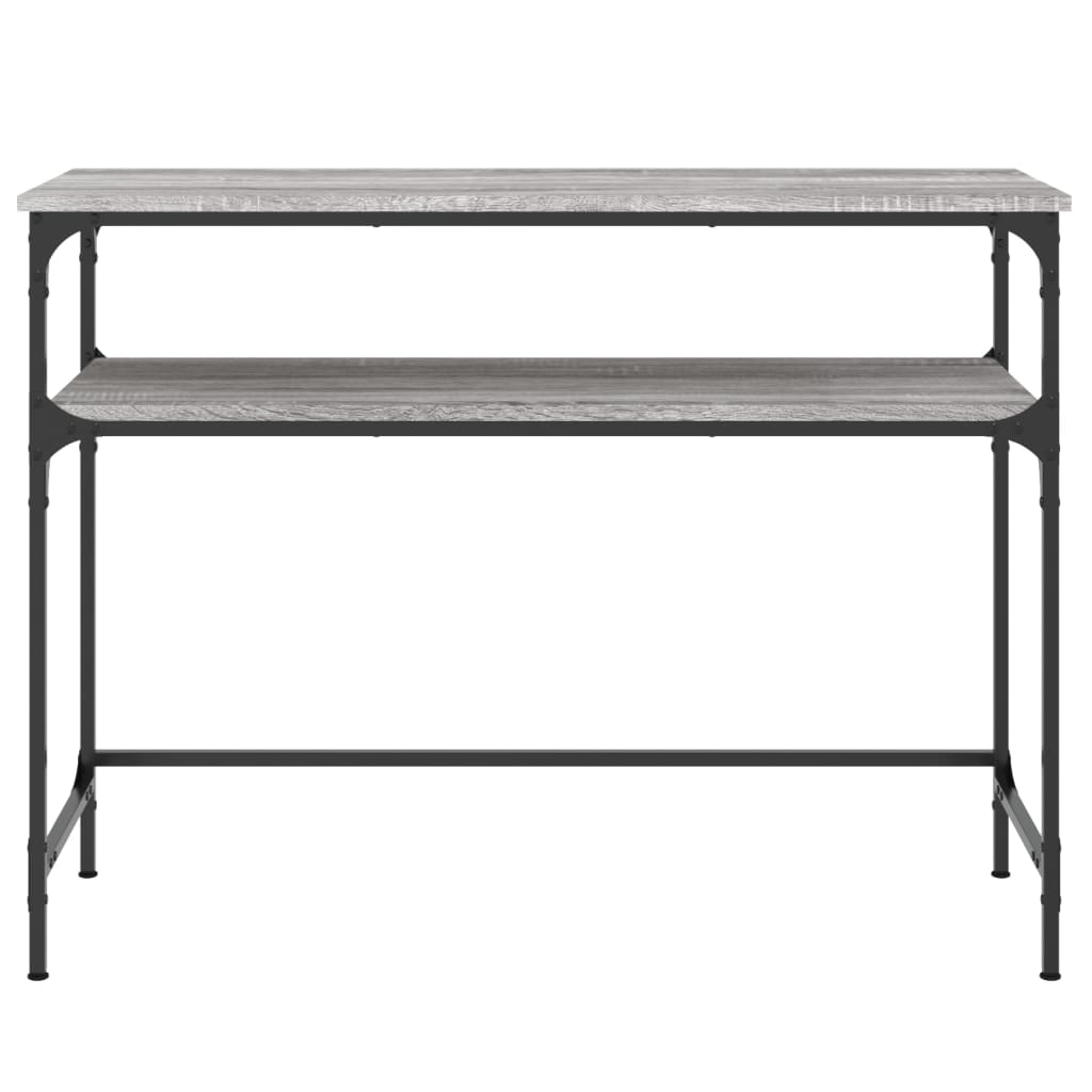 Mesa consola 100x35,5x75cm derivados de madeira cinzento sonoma - Image 3
