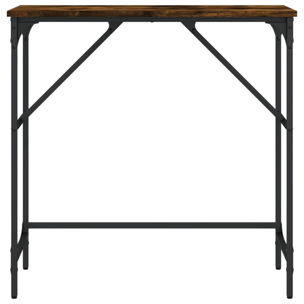 Mesa consola 75x32x75 cm derivados de madeira carvalho fumado - Image 3