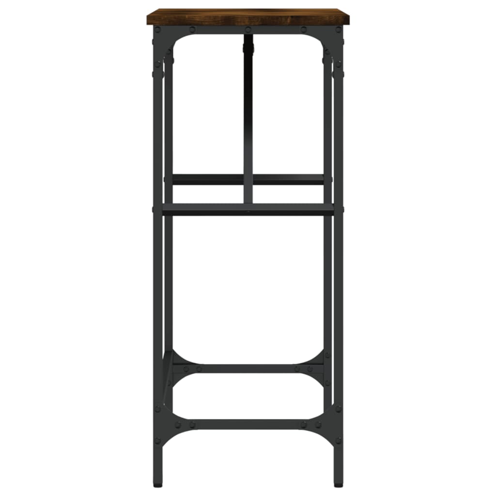 Mesa consola 75x32x75 cm derivados de madeira carvalho fumado - Image 4