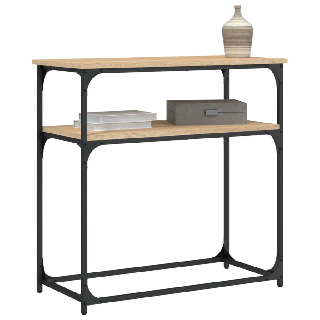 Mesa consola 75x35,5x75 cm derivados de madeira carvalho sonoma - Image 2