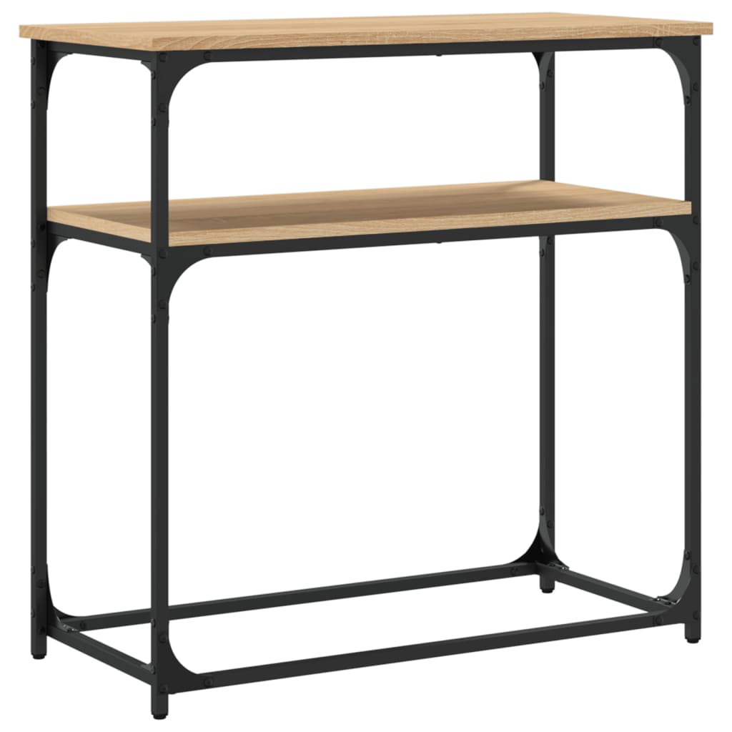 Mesa consola 75x35,5x75 cm derivados de madeira carvalho sonoma - Image 5