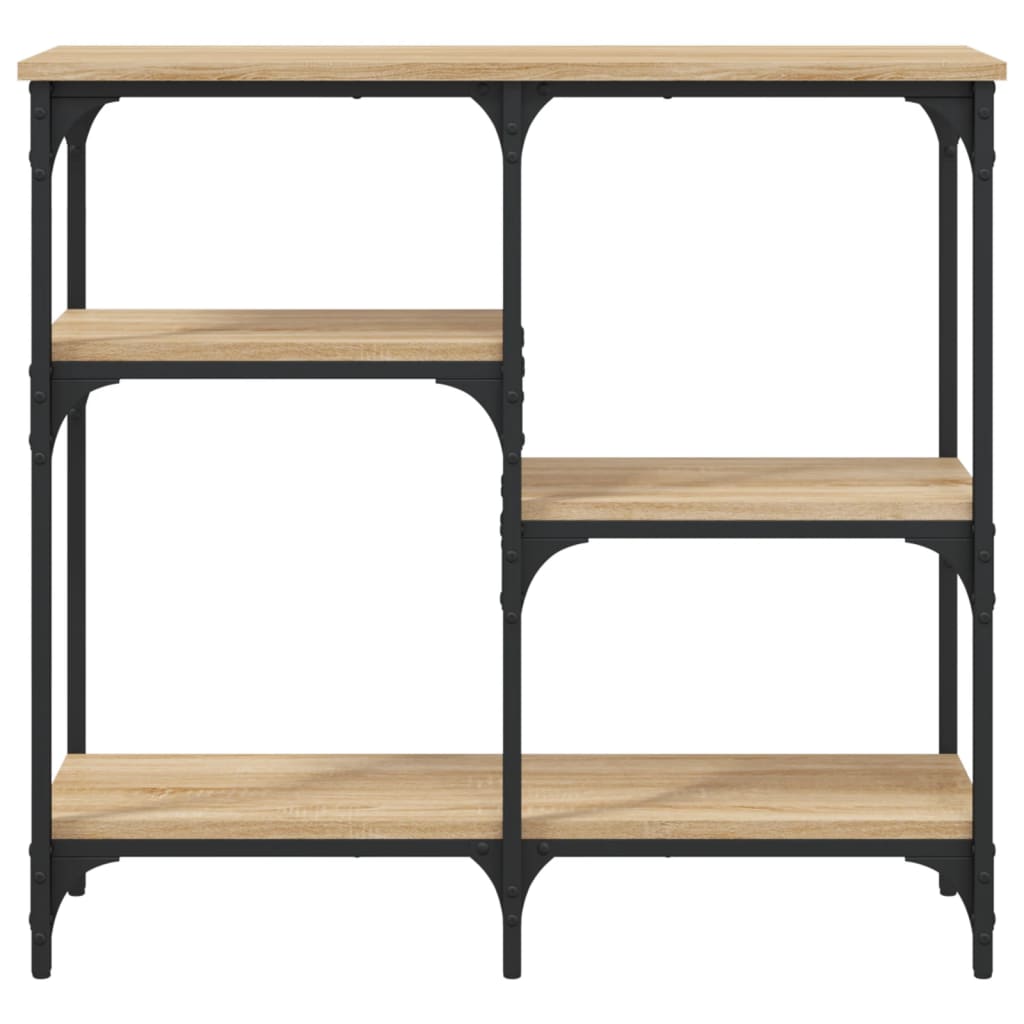 Mesa consola 80x29x75 cm derivados de madeira carvalho sonoma - Image 3