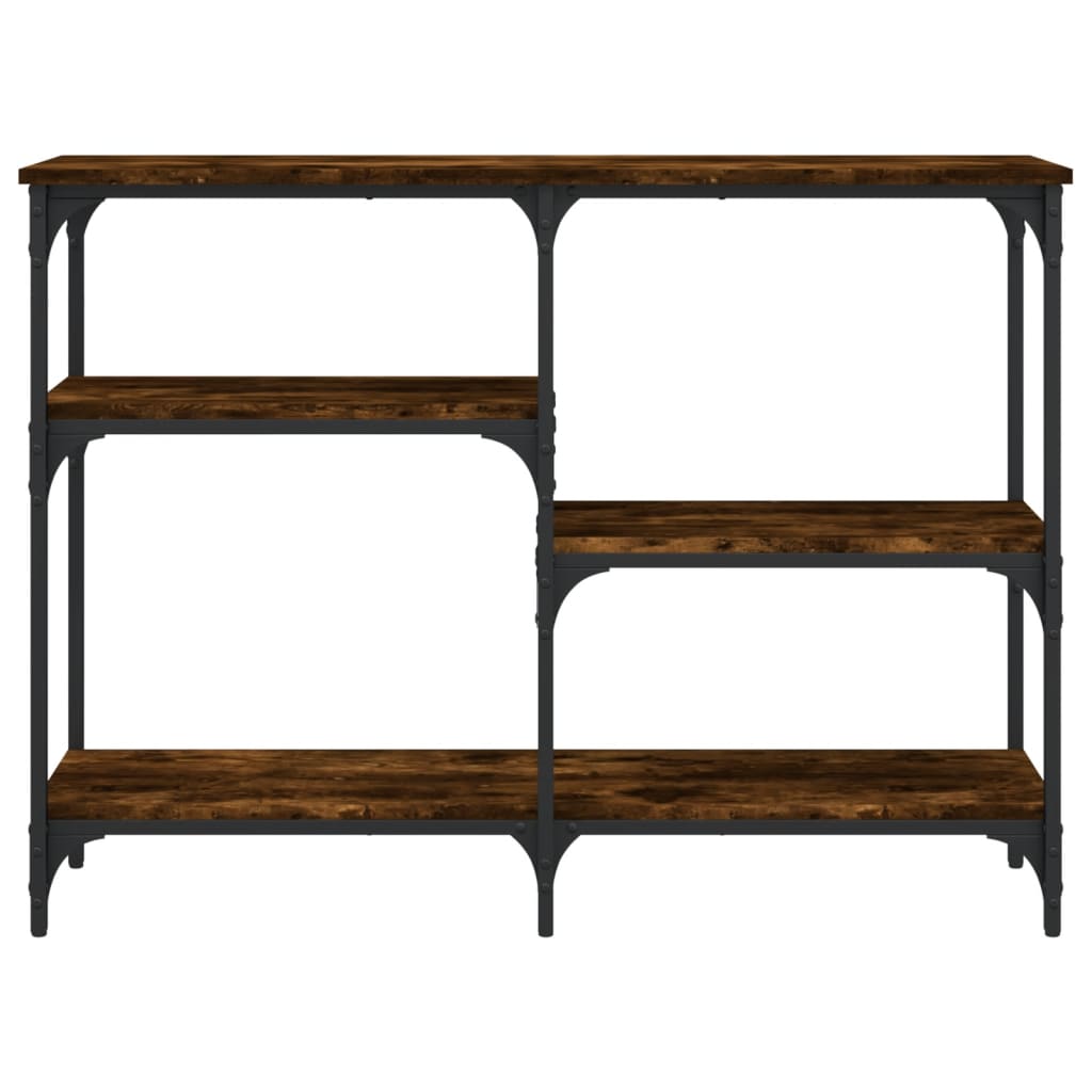 Mesa consola 102x29x75 cm derivados de madeira carvalho fumado - Image 3