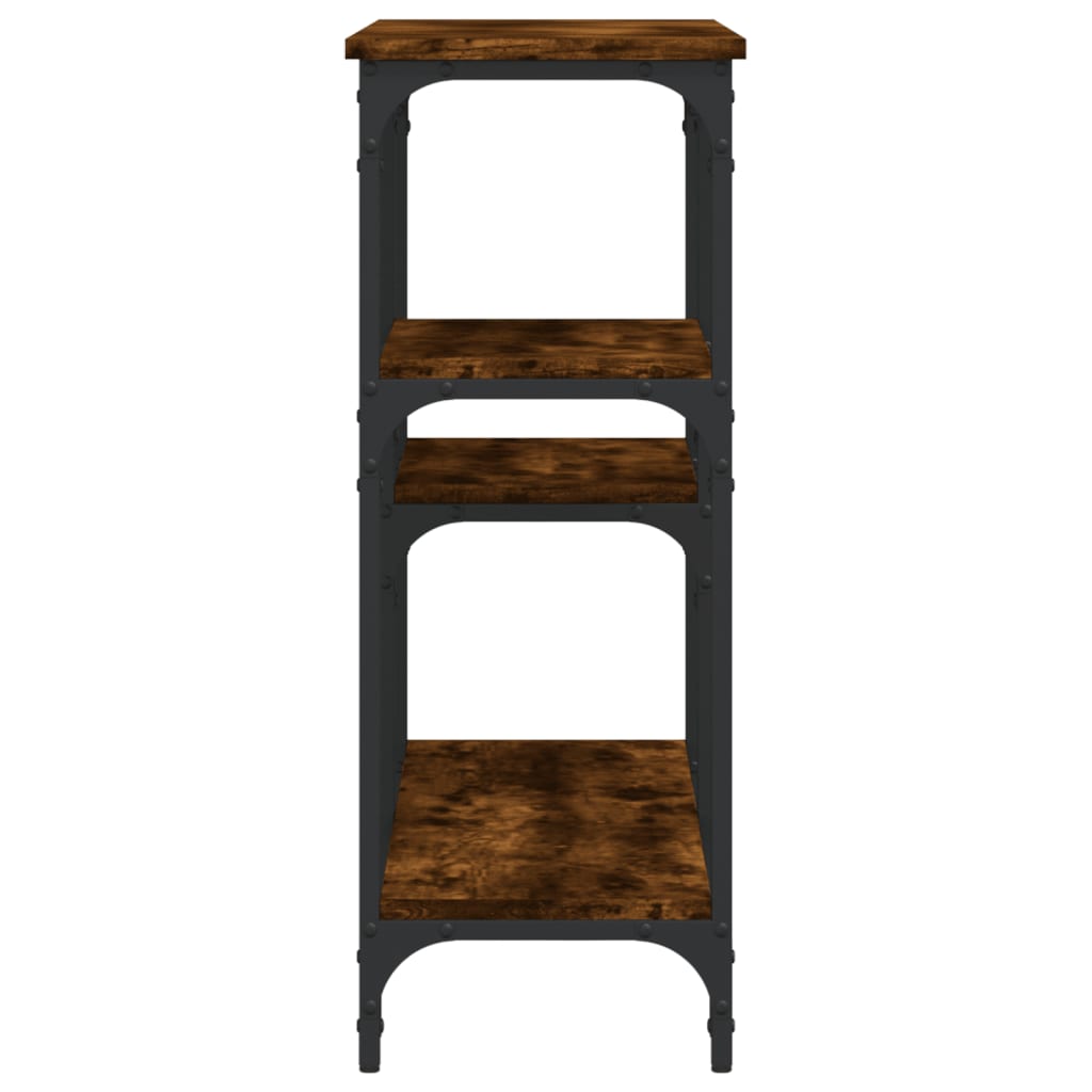 Mesa consola 102x29x75 cm derivados de madeira carvalho fumado - Image 4