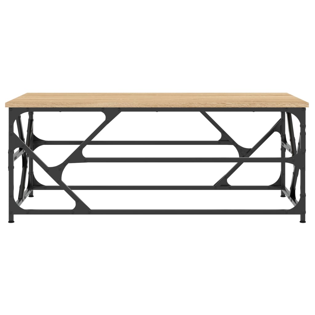 Mesa centro 100x50x40 cm derivados madeira cor carvalho sonoma - Image 3