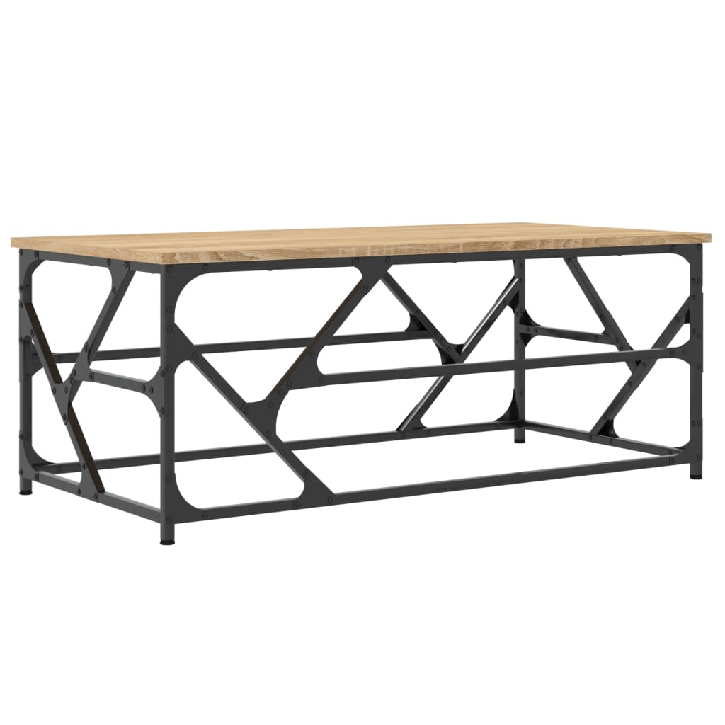 Mesa centro 100x50x40 cm derivados madeira cor carvalho sonoma - Image 5