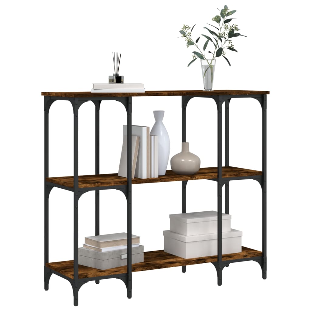 Mesa consola 102x35x90 cm derivados de madeira carvalho fumado - Image 2
