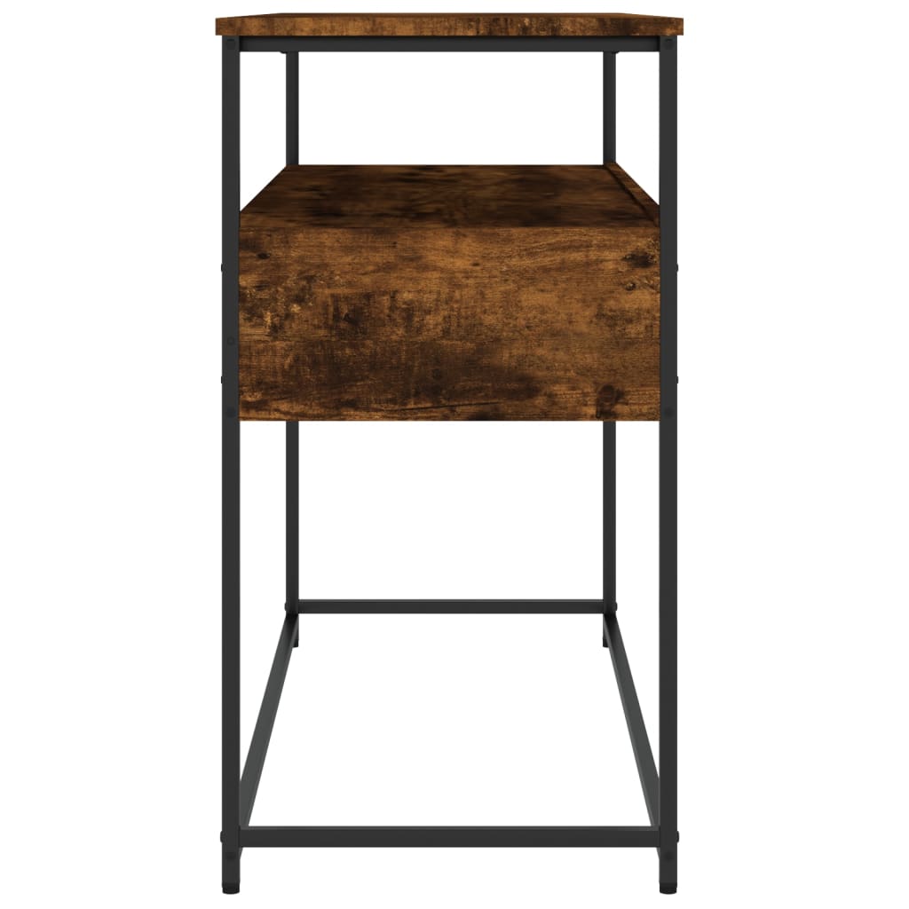 Mesa consola 100x40x75 cm derivados de madeira carvalho fumado - Image 6